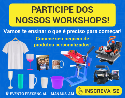 workshop curso sublimacao prensa plana em manaus am amazonas 