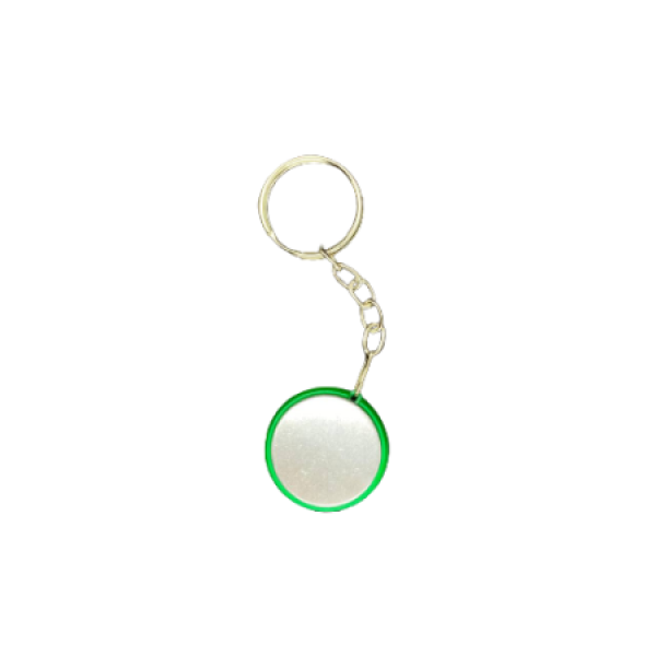 Button Chaveiro Dupla Face Verde 25mm Pacote com 25 Unidades