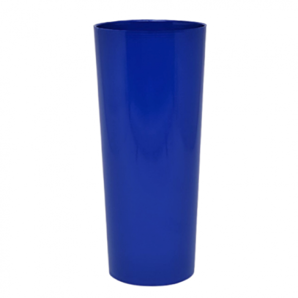 Copo Long Drink Azul Royal Solido - 350ml